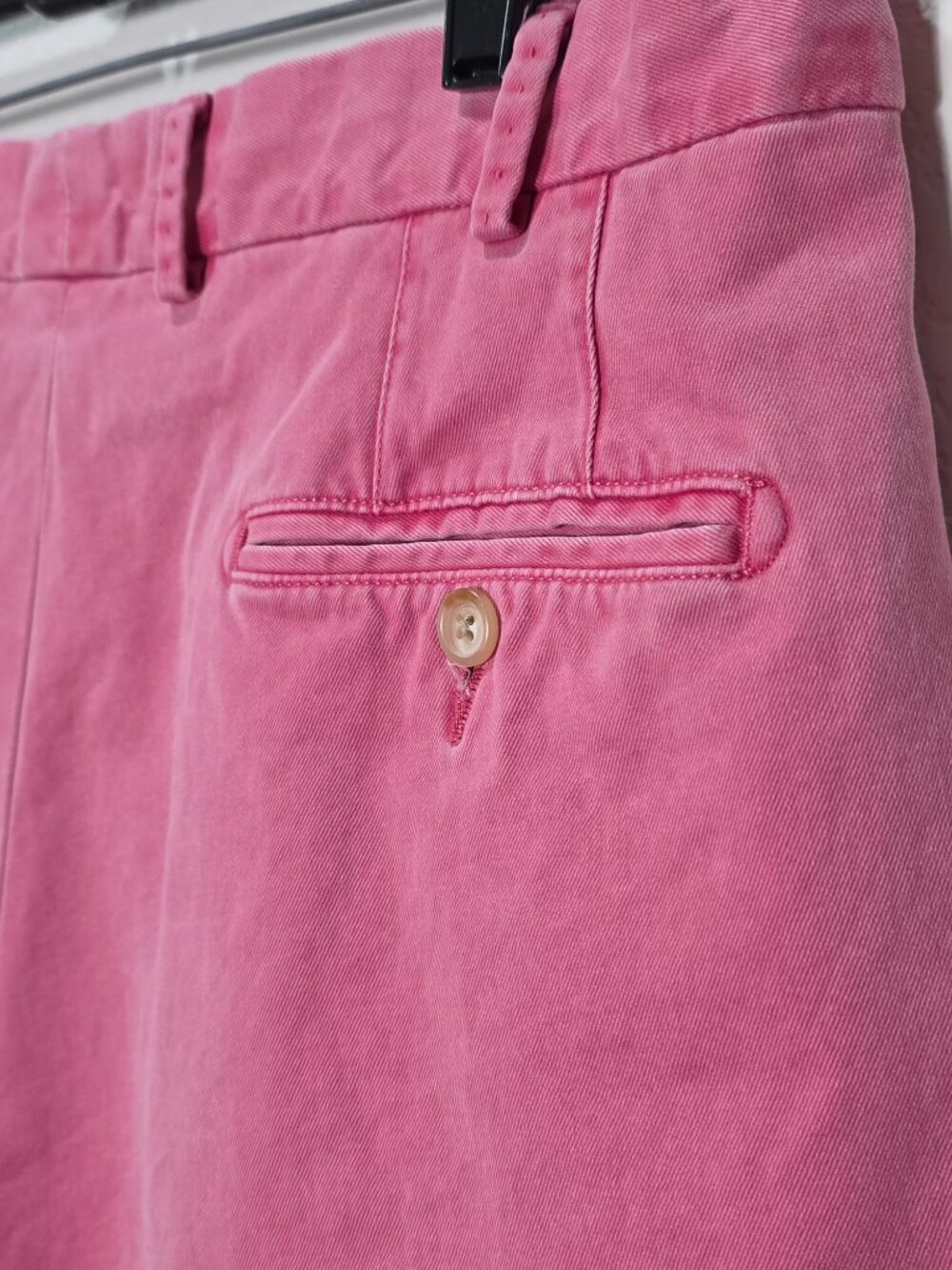 Peter Millar Pima Cotton Chino Shorts Pink Men's Size 36 - Picture 4 of 10